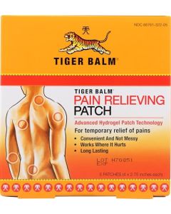 Tiger Balm, Patch Relief Pain, 5 Count