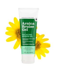 Miracle Plus Natural Arnica Bruise Body Gel | Arnica Montana Lotion For Thin Skin Bruising And Swelling After Surgery | Extra Strength Vitamin K Cream | Skin Care Arnica Ointment For Bruises, 4 Oz