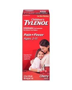 Tylenol Chld Cherry Liq Size 4 Fl oz Tylenol Children'S Cherry Blast Oral Suspension Pack of 3
