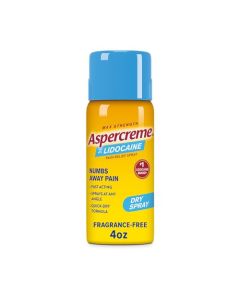Aspercreme Max Strength Lidocaine Pain Relief Dry Spray 4 oz. Odor Free