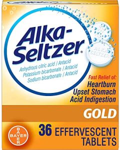 Alka-Seltzer Effervescent Gold, 36 Tablets, Pack of 3