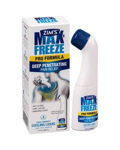 Zim's Max Freeze Pain Relief Topical Analgesic Cooling Liquid for Muscles and Joints Associated with Backaches, Arthritis, Strains, Bruises & Sprains, Clear, 3 Fl Oz