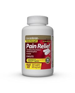 GoodSense Extra Strength Pain Relief, Acetaminophen Caplets, 500 mg, 500 Count