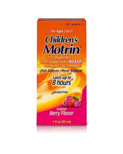 Motrin Children's Pain Reliever & Fever Reducer, Original Berry 1 oz (Pack of 3)