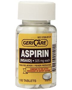 Geri-Care Bottled Aspirin Bottle, 100 Count