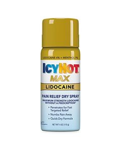 Icy Hot Max Strength Pain Relief Spray With Lidocaine Plus Menthol, 4 Ounces