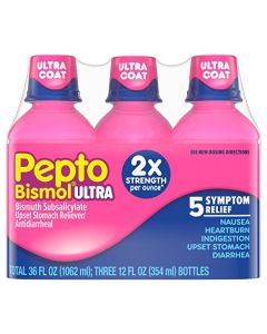 Pepto Bismol Ultra Strength, Original Flavor, Triple Pack 36 oz. each. (pack of 6)