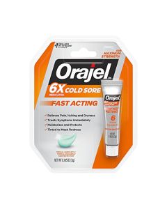 Orajel Moisturelock Cold Sore Symptom Treatment, Cream 0.105 oz (Packaging May Vary)