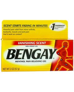 Ben Gay Vanish Scnt Size 2z Bengay Non-Greasy Vanishing Scent Pain Reliever Gel(pack of 5)
