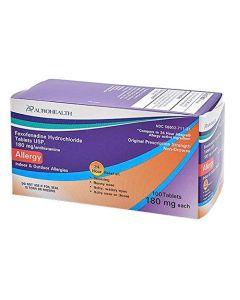 Aurohealth Fexofenadine 180mg 100 Tablets Replacement for 24 Hour Allegra