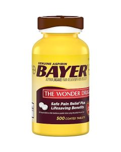 Bayer 325 mg Coated Tablets (500 Count)