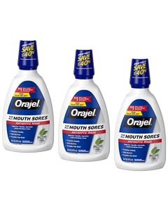 Orajel Orajel Antiseptic Mouth Sore Rinse - 3 Pack