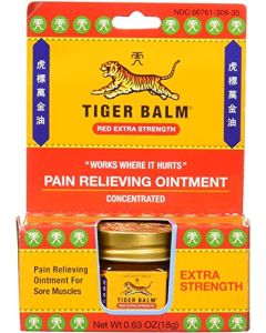 Tiger Balm Pain Relieving Red Extra Strength, 18g – Relief for Sore Muscles – Extra Strength Sports Rub – Tiger Balm Extra Strength – Tiger Balm Ointment
