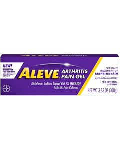 Aleve Arthritis Pain Gel, Diclofenac Sodium Tropical Gel 1% (NSAID) 100 g Tube, 3.53 Oz