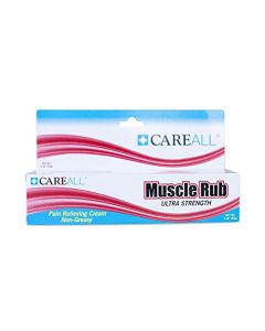 CareALL® 3.0 oz. Muscle Rub Non-Greasy Cream. Compare to The Active Ingredients of Greaseless Leading Brands, 10% Menthol & 15% Methyl Salicylate