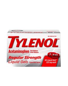 Tylenol Regular Strength Liquid Gels with 325 mg Acetaminophen, Pain Reliever & Fever Reducer, 90 ct