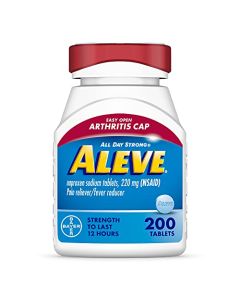 Aleve Easy Open Arthritis Cap Tablets, Naproxen Sodium for Pain Relief ? 200 Count