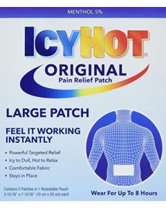 Icy Hot Original Medicated Pain Relief Patch, Large, 5 count