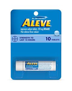 Aleve Pain Reliever/Fever Reducer Tablets, 220 mg 10 ea (Pack of 2)