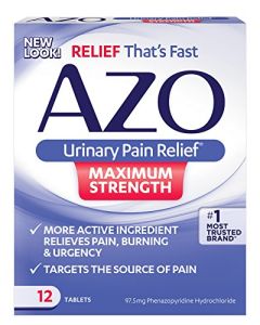 Azo Urinary Pain Relief Max Strength 12 Count Tablets