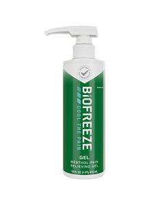 Biofreeze Menthol Pain Relieving Gel 16 FL OZ Bottle With Pump For Pain Relief Associated With Sore Muscles, Arthritis, Simple Backaches, And Joint Pain, Original Green Formula (Packaging May Vary)