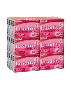 HealthA2Z Woman's Gentle Laxative, Bisacodyl Stimulant Laxative 5mg, 24 Packs of 25 Tablets (600 Tablets Total), Value Package