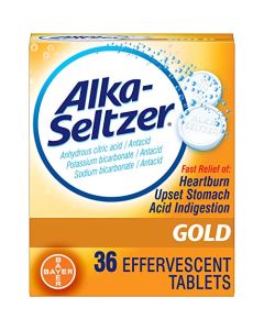 Alka-Seltzer Effervescent Tablets Gold 36 ea (Pack of 2)