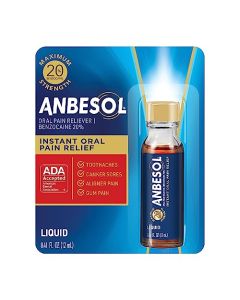 Anbesol Maximum Strength Oral Anesthetic Liquid - 0.41 fl oz (Packaging May Vary)