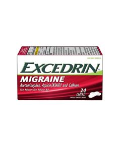 Excedrin Migraine Pain Reliever Caplets 24 ct (Pack of 3) by Excedrin