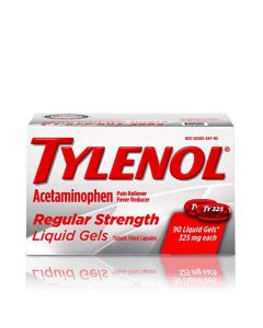 Tylenol Regular Strength Liquid Gels 90 ct, (Value Pack of 2)
