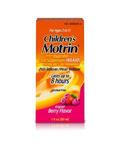 Motrin Children's Pain Reliever and Fever Reducer, Original Berry, 1 Fluid Ounce