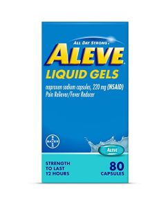 Aleve Liquid Gels, Naproxen Sodium for Pain Relief ? 80 Count