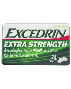 Excedrin Extra Strength, Aspirin Pain Reliever Caplets, Count 1 - Headache/Pain Relief/Grab Varieties & Flavors