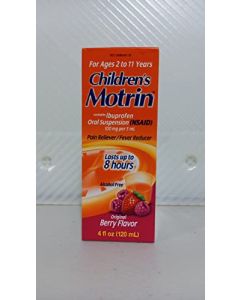 Motrin Children's Ibuprofen Oral Suspension Original Berry Flavor - 4 oz, Pack of 5