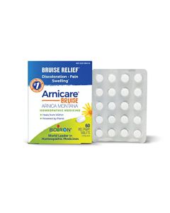 Boiron Arnicare Bruise for Relief of Pain or Swelling from Injuries, and Discoloration of Bruises - 60 Tablets