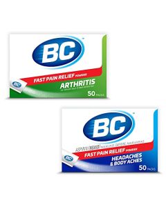 BC Powder | Fast Pain Relief | Arthritis | Aspirin (NSAID) & Caffeine | 50 Count and BC Powder | Fast Pain Relief | Aspirin (NSAID) & Caffeine | 50 Count (10042037103993)