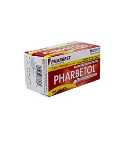 Pharbetol 500mg Extra Strength Tablets 100 Count (Generic Extra Strength)