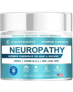 Neuropathy Pain Relief Cream, Nerve Pain Relief Cream Maximum Strength for Feet, Hands, Legs, Muscles, Joints, Waist Includes Arnica, Vitamin B6, Aloe Vera, MSM Fast Absorption, Mild & All Natural