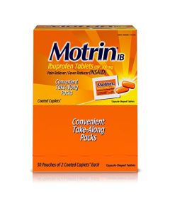 Motrin IB 48152 Ibuprofen Tablets, 2 Count (Pack of 50)
