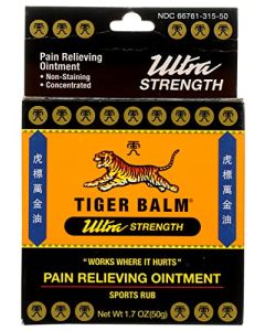Tiger Balm Pain Relieving Ointment Ultra Strength Non-staining, 1.7 Ounce