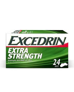 Excedrin Extra Strength Caplets for Headache Pain Relief, 24 Count
