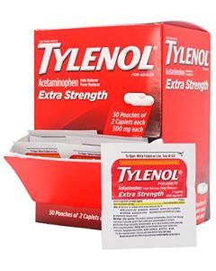 Tylenol Extra Strength 50 Pouches of 2 Caplets Each