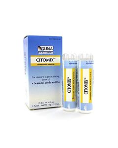 Guna Citomix Homeopathic Immune Support for Seasonal Colds and Flu Like Symptoms - 2 Tubes