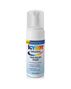 Icy Hot Original Pain Relief Menthol Foam, Fast-Acting Quick-Drying, 4 Fl Oz