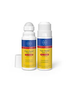 DCH Labs Maximum Strength Pain Relief Roll-on, 4% Lidocaine, Numbs Pain Away, Nerve Pain, 2.5oz (2 Pack)