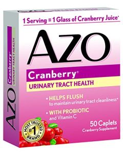 AZO All Natural Concentrated Cranberry Tablets, 50 Count (Pack of 3)