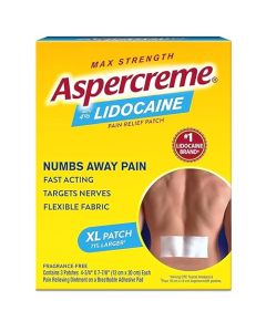 Aspercreme Lidocaine Patches XL - 3 Each, Pack of 5