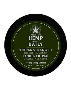 Hemp Daily Intensive Cream | Hemp Cream with Essential Oils | Vegan, Organic Ingredients | 1.7 Ounces (Original Triple Strength, 1.70 Ounce (Single))