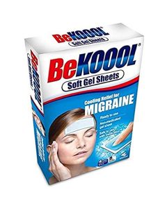 Be Koool Cooling Relief For Migraine Soft Gel Sheets 4 Each (Pack of 2)