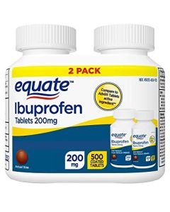 Equate Ibuprofen Tablets, 200 mg, Twin Pack, 500 Count